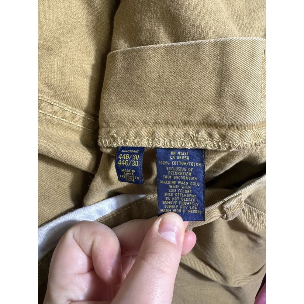Polo Ralph Lauren Chino Pants 44B 44x30 Khaki Straight Leg Stretch Beige Tan